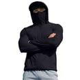 thumbnail image 4 of zejinsd Sun Protection Tops for Men Summer Breathable Sunscreen Coat Zip-Up Hooded Long Sleeve Jacket Solid Color Sunscreen Clothing with Face Mask, 4 of 8