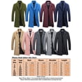 thumbnail image 2 of Manteau Trench Mi-Long d'Hiver à Col Cranté pour Hommes, 2 of 2