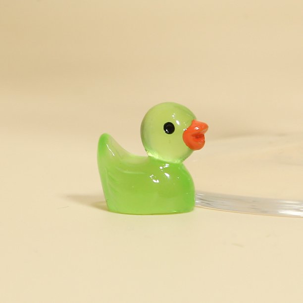 Mini patos luminosos, figuras de patitos pequeños que brillan en la oscuridad, patos pequeños para musgo, micropaisaje, miniaturas, decoración de jardín, 10/30/50 Uds.