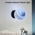 thumbnail image 4 of Graflsoa Blue Planet Wall Lamp Iron Glass Design E26 Socket 110-240V Input, 4 of 7