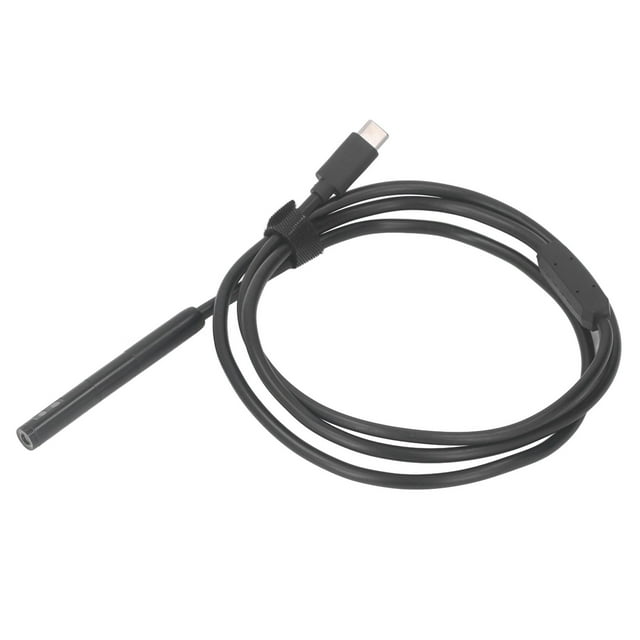 Caméra d'Inspection de Serpent, Caméra Endoscope USB C 1920P Double Objectif IP67 Étanche, Câble Semi-Rigide Lumière LED Réglable pour Téléphone Intelligent IOS Systèmes HVAC Conduits de Ventilation