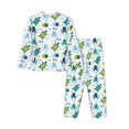 thumbnail image 2 of Uemuo Cartoon Sea Creatures Pattern Womens Pajama Sets,PJ Set for Women,Pajamas for Women Logo,Long Sleeve Pajama Set for Women,Soft Long Sleeve Top With Pants-XX-Large, 2 of 9