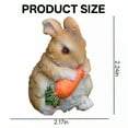thumbnail image 2 of ICERUN 4Pcs Garden Statues,Resin Little Rabbit Sculpture Garden Art,Adorable Look Bunny Yard Decorations Outdoor,Style1, 2 of 5