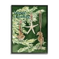 thumbnail image 2 of Stupell Home Décor Industries Season's Greetings Nautical Christmas Tree Seashells Gray Framed Design by Melissa Hyatt LLC, 2 of 5