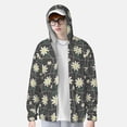 thumbnail image 4 of Fotbe Daisies Flowers Men's Women's UPF 50+ Sun Protection Jacket Hooded Cooling Shirt with Pockets Hiking Outdoor Performance-Large, 4 of 9