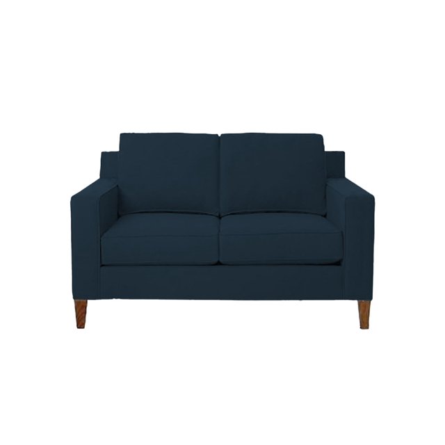 Sofá Love Seat Toronto Sofamatch Tela Quantum Patas Natural azul