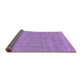 thumbnail image 2 of Ahgly Company Indoor Round Solid Purple Modern Area Rugs, 5' Round, 2 of 4