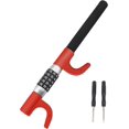 thumbnail image 1 of KAIYANG Cerradura antirrobo para volante, cerradura de coche retráctil sin llave con contraseña y combinación codificada de 5 dígitos (rojo), 1 of 5