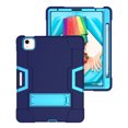 thumbnail image 4 of Allytech iPad Air 5 Case 2022, iPad Air 4 Case 2020, Heavy Duty Protection Shockproof Build In Kickstand Pencil Holder Kids Friendly Case for Apple iPad Air 5th 4th Generation, BlackNavyblue/Blue, 4 of 7