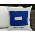 thumbnail image 2 of Simply Daisy, 20" x 20" P Phrase Text, Word Print Outdoor Pillow, Royal Blue, 2 of 2