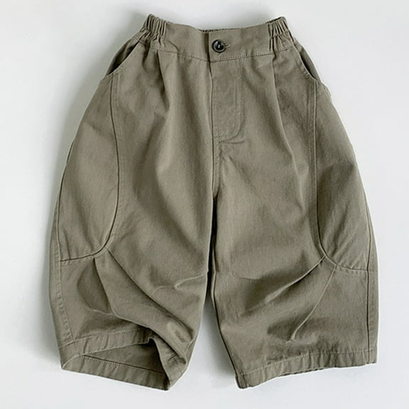 Toddler Boys Casual Pants Classic Casual Pants For Boys Loose Fit Casual Trousers For Daily Wear Summer Fall Long Pants Clothes For 2-3Years Girls