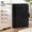 Black, variant on A6 Notebook Binder Refillable 6 Ring Budget Planner Organizer PU Leather Cover with Magnetic Buckle Glitter Pink
