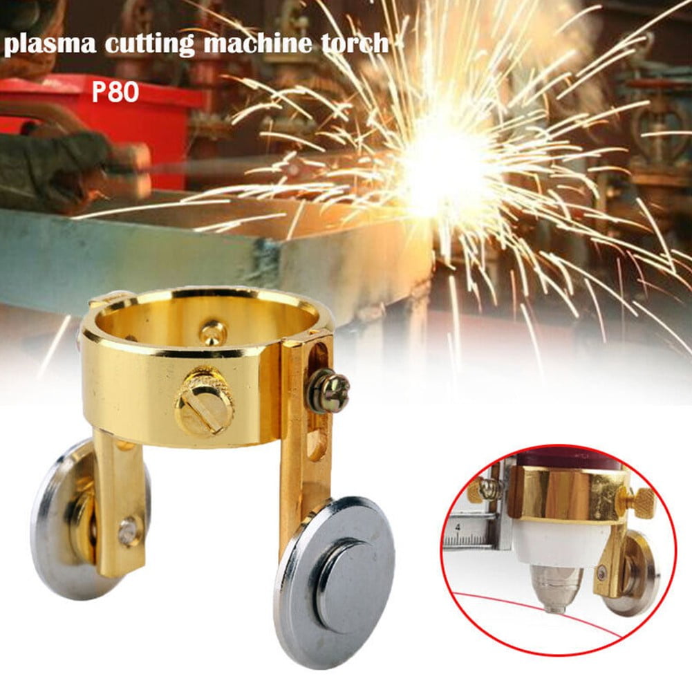 GLFILL Brass Plasma Cutter Guide Wheel Roller for P80 Plasma Cutting Welding Torch