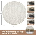 thumbnail image 2 of Area Rug x Rugs for Living Room Bedroom High Low Textu Jacquard Boho Neutral Carpet - Non Slip Machine Washable Rug Dining Nursery Living Room Farmhouse Rug, 2 of 6