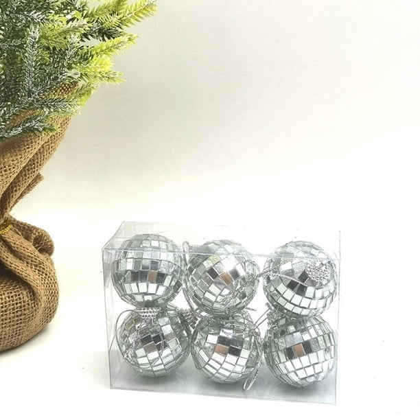 Pack De 12 Espejos De Bola Para Fiestas - Tamaños 5 Cm Y 6 Cm, Ideales Para Decoración Navideña, árboles, Pasteles Y Eventos