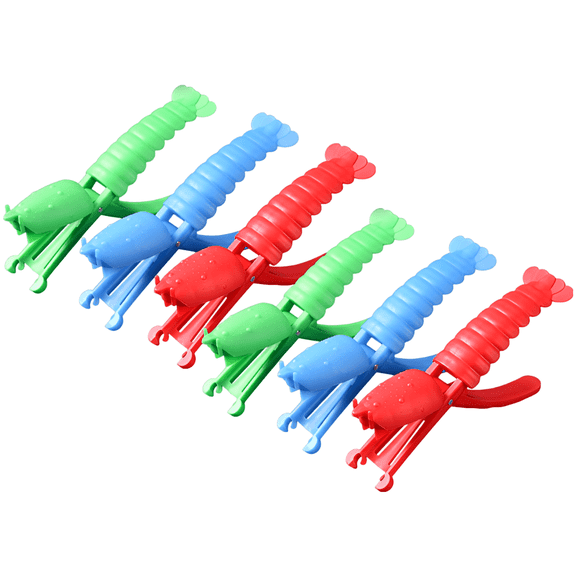 6 Pcs Lobster Peeler Tool, 5.5 x 3.3 in Kitchen Seafood Shrimp Sheller, Fast Crawfish Opener, Easy Operation Protects Nails, Reusable PP for Home, Restaurant Use