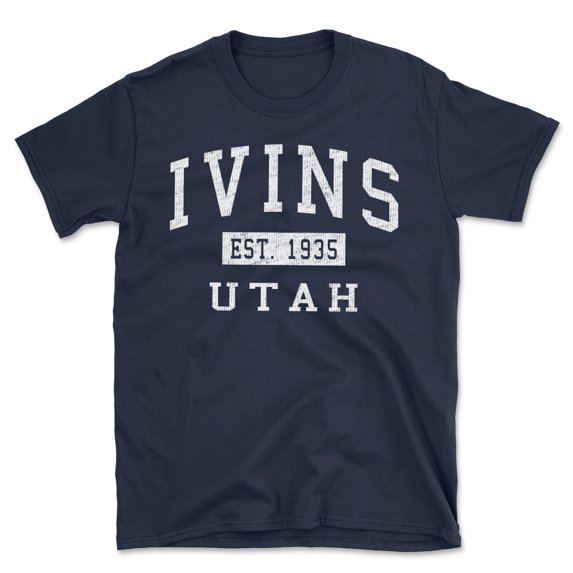 Ivins Utah Classic Established Men's Cotton T-Shirt