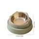 thumbnail image 3 of Elevated Pet Bowl Cats Face Feeder • Stainless Steel Raised Dish • 15° Tilt Neck Protection • Non-Slip Anti-Spill Base • Small Medium Dogs Cats Blue Green, 3 of 6