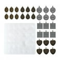 thumbnail image 1 of Alloy Round Oval Pendant Base Tray Silicone Mode Pendant Jewelry DIY Tool Set BH201863, 1 of 14