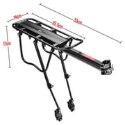 110 lbs Capacity Adjustable Rear Bike Rack Carrier Luggage Cargo Bicycle Accessories