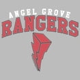 thumbnail image 2 of Men's Power Rangers Angel Grove Rangers  Graphic Tee Athletic Heather 2X Large, 2 of 5