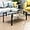 Rectangle Black, variant on Tempered Glass Coffee Table for Living Room Furniture (All Black)
