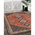 thumbnail image 2 of Ahgly Company Indoor Rectangle Traditional Orange Salmon Pink Persian Area Rugs, 6' x 9', 2 of 6