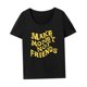 thumbnail image 4 of Camiseta para Mujer Yuyangstore Trajes Casuales Suave Moda Cuello Redondo Ropa Deportiva Simple verano M, 4 of 8
