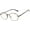 Bronze / Clear, variant on Round Sunglasses - (70) Silver Frame / Silver Clear Lens