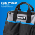thumbnail image 3 of HART 12-inch 600-Denier Tool Bag, with Full Length Zipper and Double Strap Carry Handles, 3 of 7