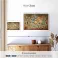 thumbnail image 4 of Elephant Stock Pirate World Map Wall Art - Horizontal Canvas Wall Art - Living Room Wall Decor - Map Canvas - Beige And Gray Decor - 12" x 8", 4 of 8