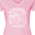 thumbnail image 4 of Inktastic Summer Vacation Mode Cape Charles Beach Virginia Women's V-Neck T-Shirt, 4 of 5