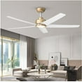 thumbnail image 7 of QRMOK 52 in. Indoor, Outdoor White LED Ceiling Fan with Remote, Reversible Quiet DC Motor and 5 Blades 3 CCT Light, 7 of 7