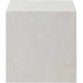 thumbnail image 3 of Meridian Furniture Off White Marble Finish Concrete Indoor/Outdoor End Table, 3 of 8