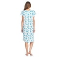 thumbnail image 3 of Casual Nights Women's Cotton Short Sleeve Sleep Dress Nightshirt, 3 of 6