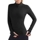 thumbnail image 1 of Hukapapa Ropa deportiva negra para mujer, camiseta de manga larga, ropa deportiva para correr, ropa de yoga, s, 1 of 6