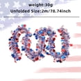 thumbnail image 2 of Blue Party Decorations American Flag Star Tinsel, Outdoor Hanging Holiday Decor Fireplace Mantel Front Yard Party Accents, 2 of 7