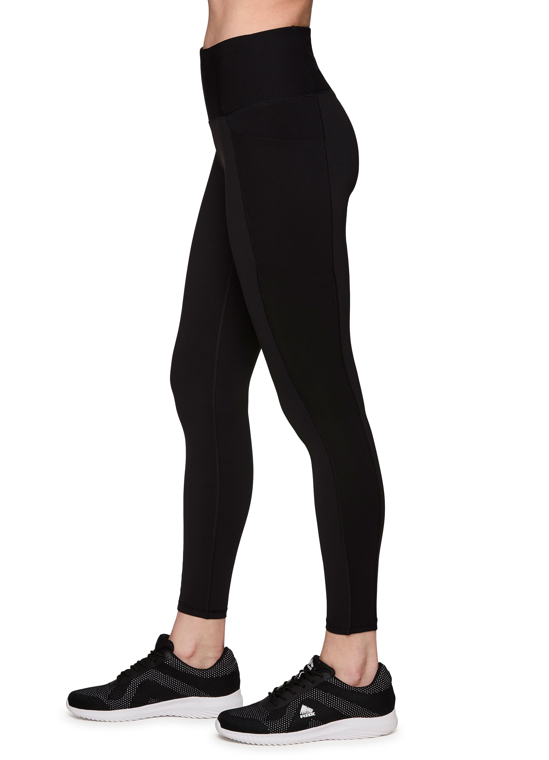 RBX Active Women's Micro Rib Side Squat Proof Workout Legging With