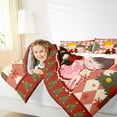 thumbnail image 4 of Castle Fairy Boys Girls Kawaii Ballet Girl 2Pcs Bedding Comforter Set,Merry Christmas Tree Twin Comforter Sets,Geometric Plaid Grid Breathable Bedding Set,Super Cozy Room Decor, 4 of 8