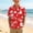 A89 Red, variant on Xdegoge Boys Hawaiian Floral Printed Shirts Tropical Button Up Short Sleeve Tops Casual Holiday Beach Summer Tees