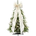 thumbnail image 2 of 20 x 78 Inches Large Christmas Tree Topper Bow - Fluffy Tulle/Satin Xmas Bow for Tree, Wreath, Wall, Door, Car Decor - Extra Large Bows with Long Streamers Holiday Wedding Party Decorations, 2 of 7