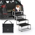 thumbnail image 1 of Rampa plegable PetrUna Dog Stairs para coche, aluminio, 150 libras, 1 of 7