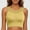 Yellow, variant on DuoJiaJ Large Size Shockproof Gathered Yoga Fitness Mesh Vest Running Breathable Quick Drying Sports Underwear Bra Bras for Women Black