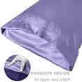 thumbnail image 3 of Auchen Satin Pillow Case, 2 Pack Satin Queen Silky Pillowcase for Hair and Skin, Satin Pillowcase Set of 2-King Size (20"x36")Purple-2, 3 of 9