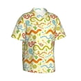 thumbnail image 2 of Daiia Cartoon Snake8 Hawaiian Shirt for Men Gentle Cotton Regular Short Sleeve Casual-Small, 2 of 9