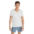 Hanes Men's Value Pack White VNeck Undershirts, 6 Pack