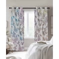 thumbnail image 4 of Colorful Butterflies Blackout Curtains for Bedroom Living Room Darkening Curtains 96 Inches Long Spring Modern Abstract Gradient Animals Window Curtain 2 Panels Set Window Treatment Drapes 52"x96", 4 of 9