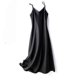 thumbnail image 1 of Women Satin Faux Silk Dress Strappy Underdress Nightdress Sexy A-line Long, 1 of 3