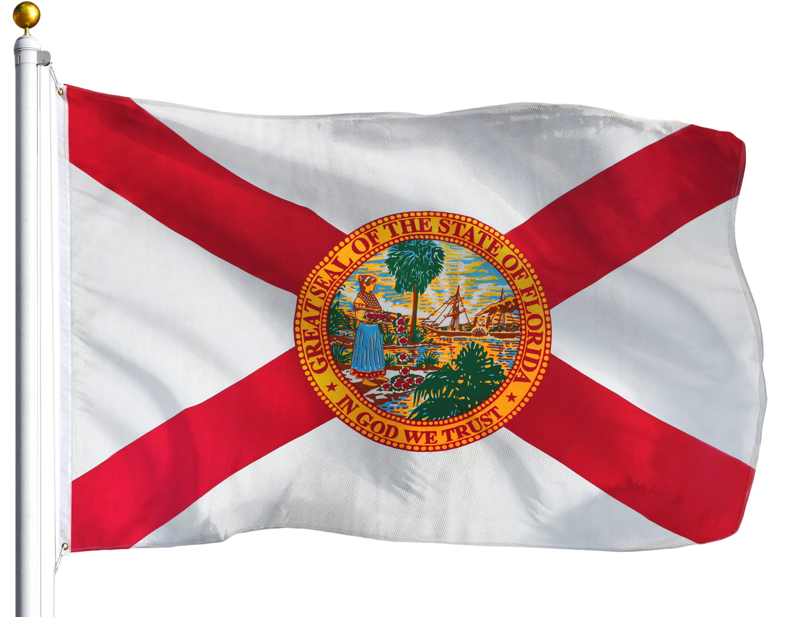Wholesale Lot of 12 State of Florida 4"x6" Desk Table Stick Flag 