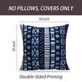 thumbnail image 2 of LALILO Throw Pillow Covers Ethnic Strip Tribal Ornament African Cushion Cover 18" x 18", 2 Pack, 2 of 6